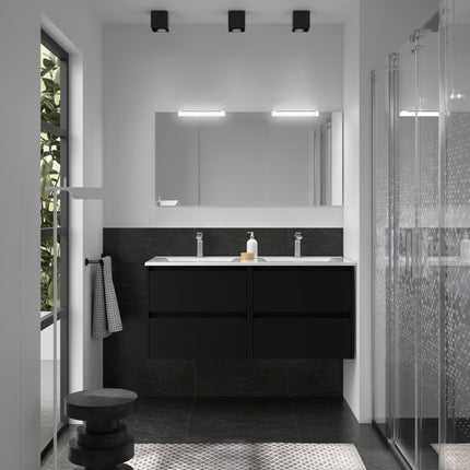 Mueble de baño NOJA 2 cajones + Lavabo + Espejo