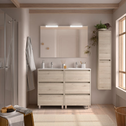 Mueble de baño NOJA 3 cajones + Lavabo + Espejo