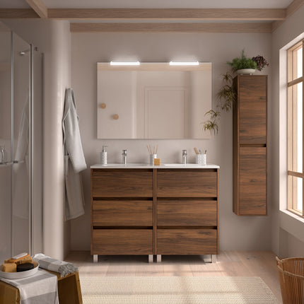 Mueble de baño NOJA 3 cajones + Lavabo + Espejo