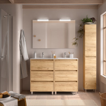 Mueble de baño NOJA 3 cajones + Lavabo + Espejo