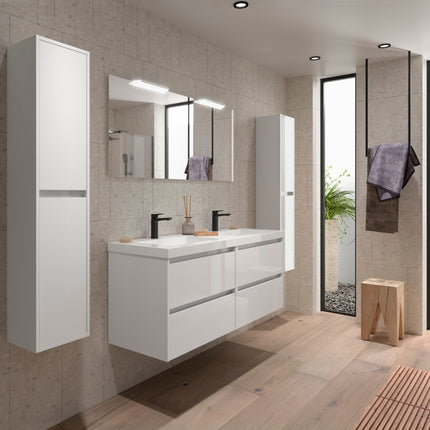 Mueble de baño NOJA 2 cajones + Lavabo + Espejo