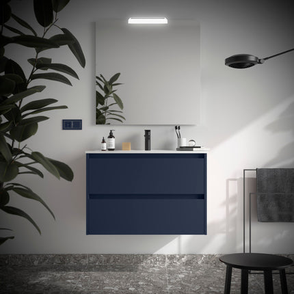 Mueble de baño NOJA 2 cajones + Lavabo + Espejo