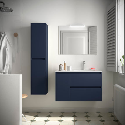 Mueble de baño NOJA 2 cajones y 1 Puerta + Lavabo + Espejo