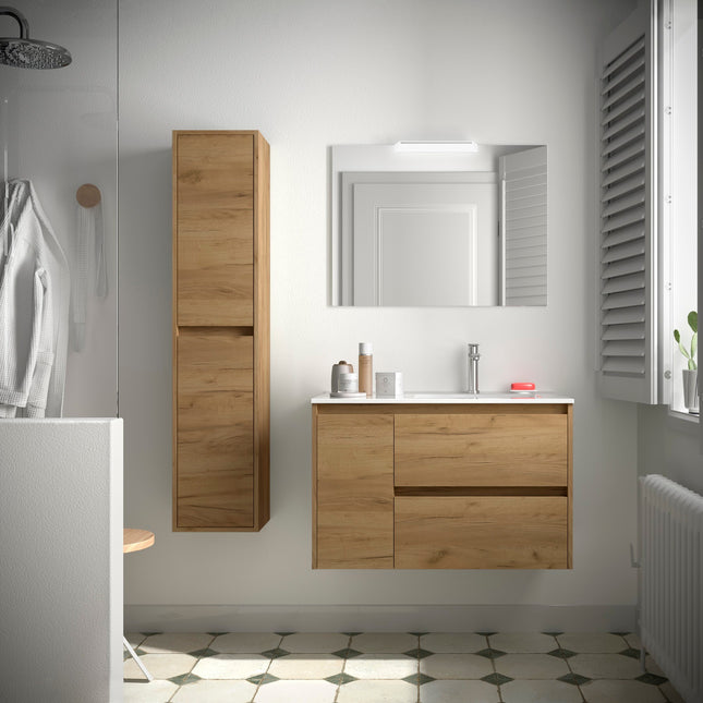 Mueble de baño NOJA 2 cajones y 1 Puerta + Lavabo