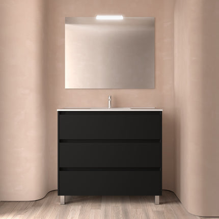 Mueble de baño NOJA 3 cajones + Lavabo + Espejo