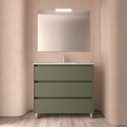 Mueble de baño NOJA 3 cajones + Lavabo + Espejo