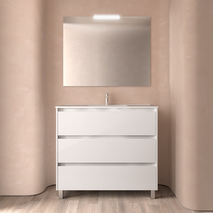 Mueble de baño NOJA 3 cajones + Lavabo + Espejo