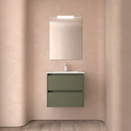 Mueble de baño NOJA 2 cajones + Lavabo + Espejo