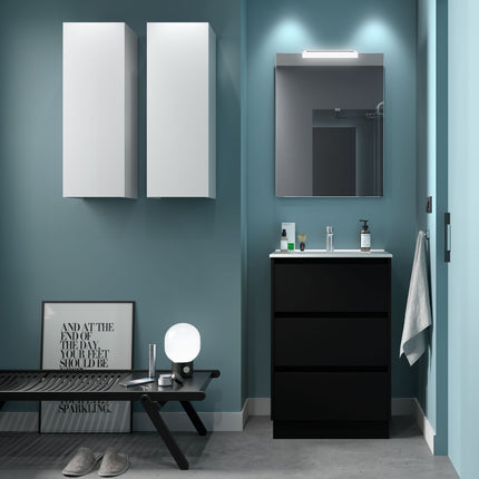 Mueble de baño NOJA 3 cajones + Lavabo + Espejo