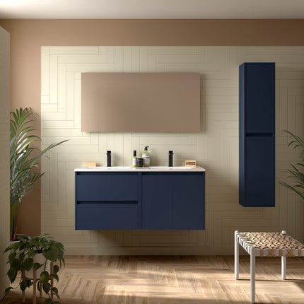 Mueble de baño NOJA 2 puertas y 2 cajones + Lavabo + Espejo