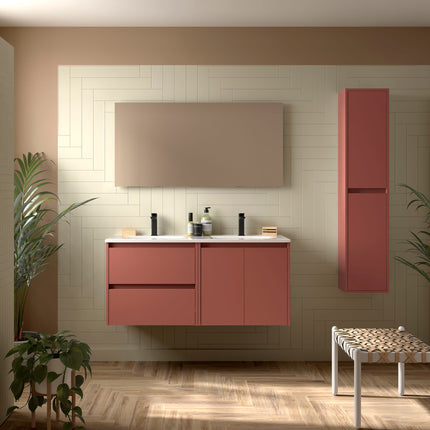 Mueble de baño NOJA 2 puertas y 2 cajones + Lavabo + Espejo
