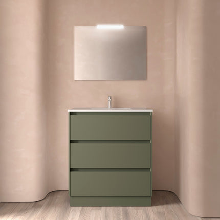 Mueble de baño NOJA 3 cajones + Lavabo + Espejo