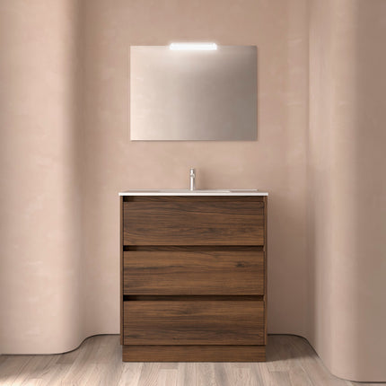 Mueble de baño NOJA 3 cajones + Lavabo + Espejo