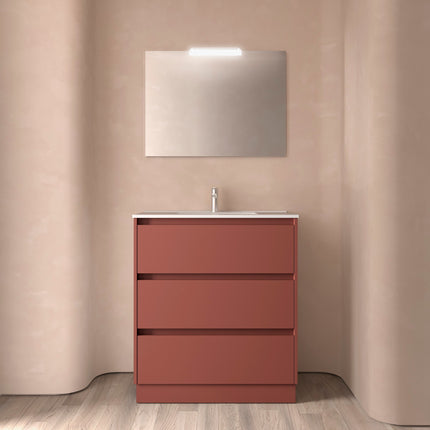 Mueble de baño NOJA 3 cajones + Lavabo + Espejo